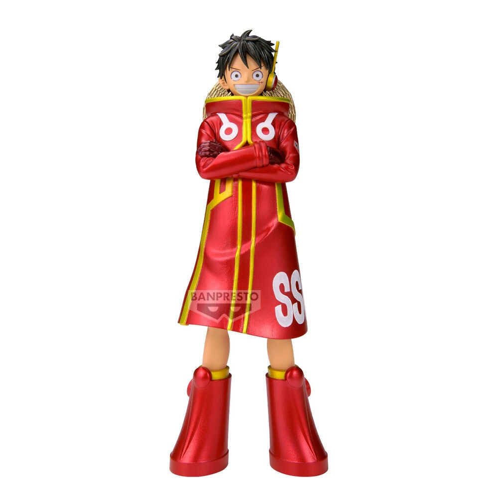 One Piece DXF Grandline Series Luffy Figur, 16 cm höjd