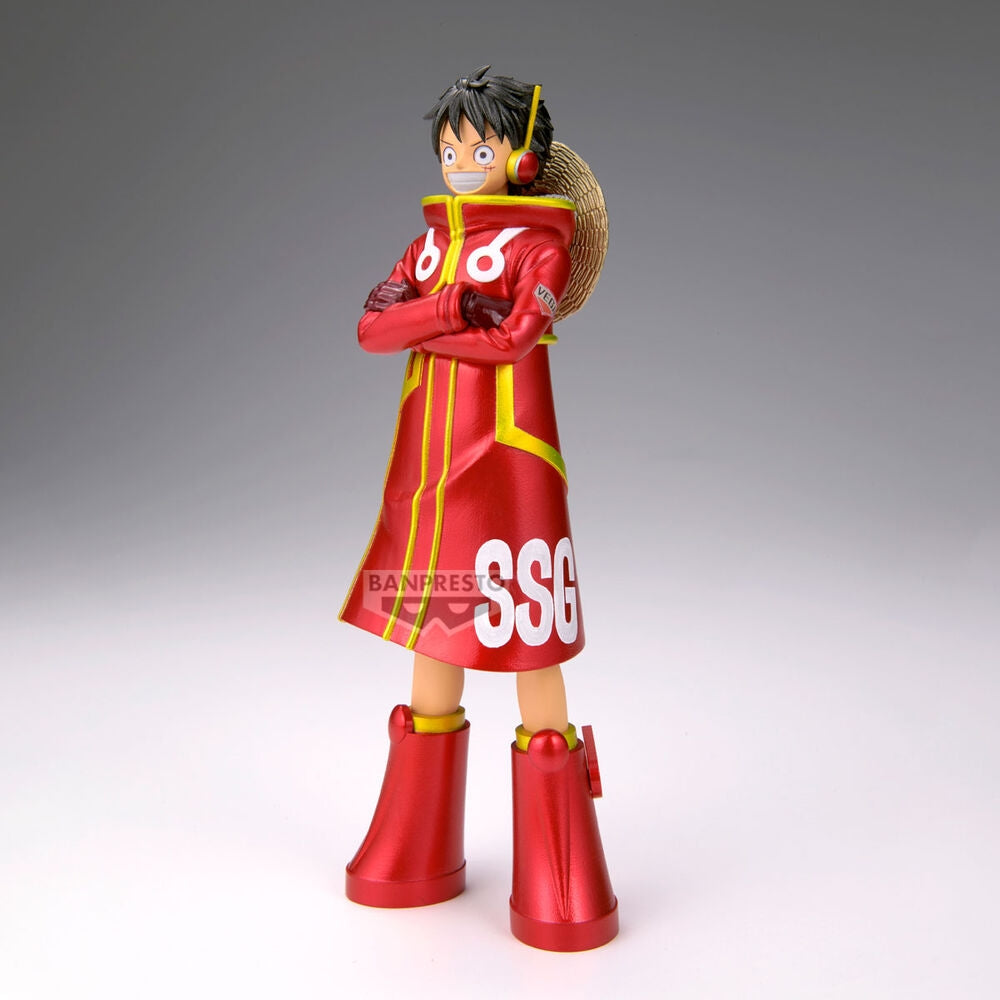 One Piece DXF Grandline Series Luffy Figur, 16 cm höjd