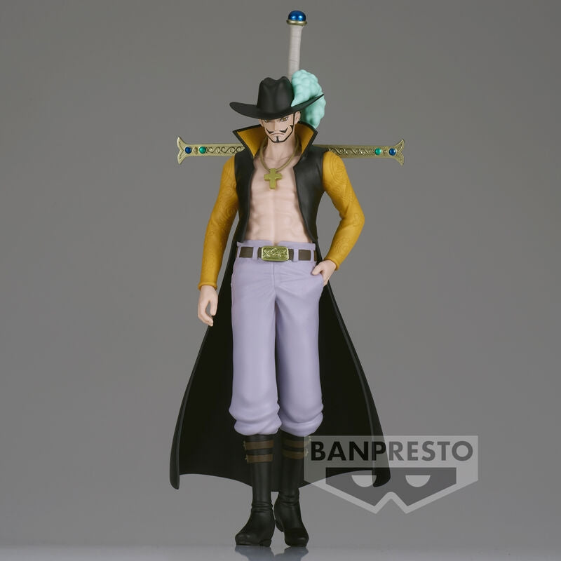 One Piece Dracule Mihawk Shukko-figur, 16 cm samlarobjekt