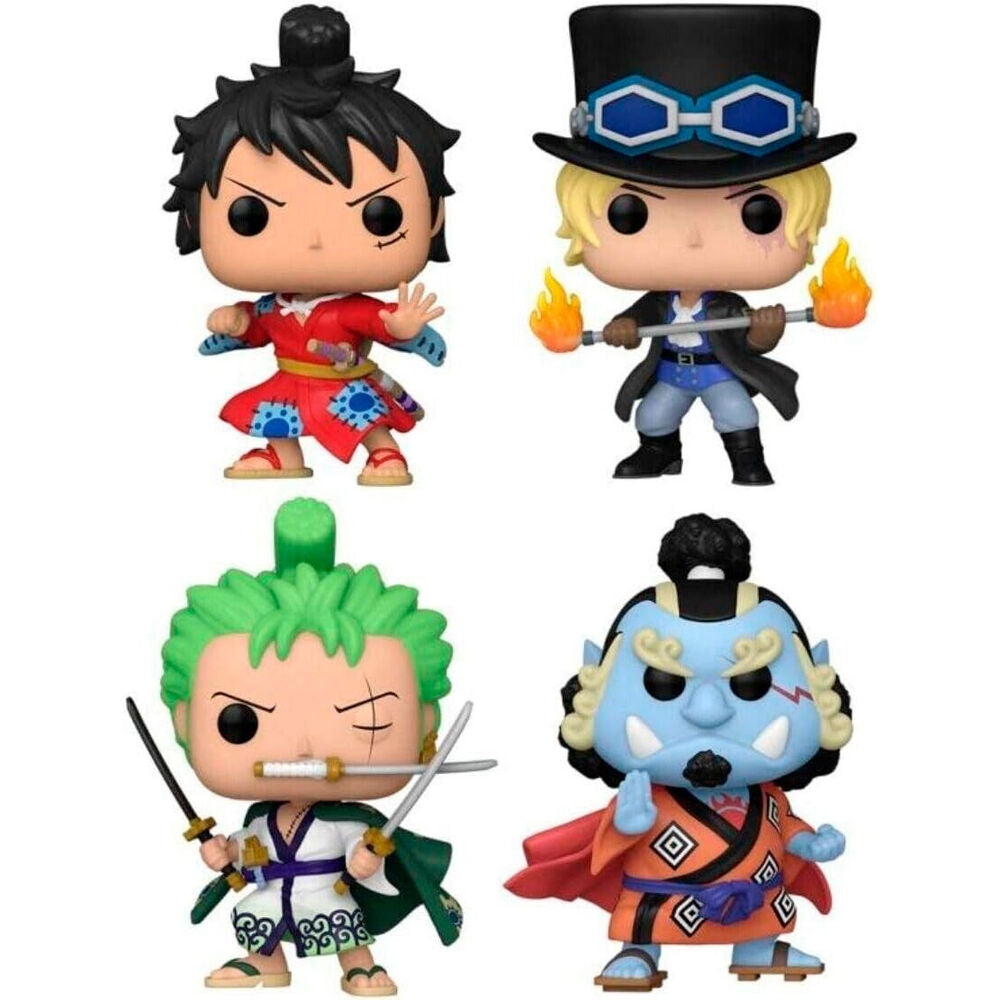 One Piece Exklusivt POP-paket med 4 samlarfigurer