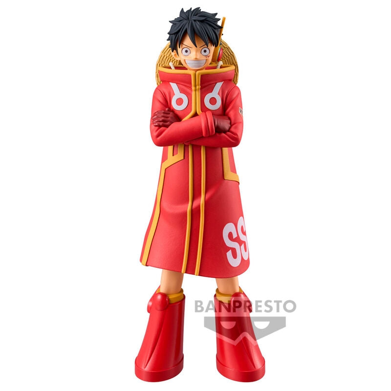 One Piece Grandline Series Monkey D Luffy Figur 16cm Samlarobjekt