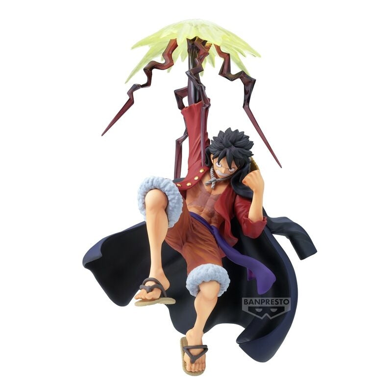 One Piece Monkey D Luffy Battle Record Figur, 15 cm lång