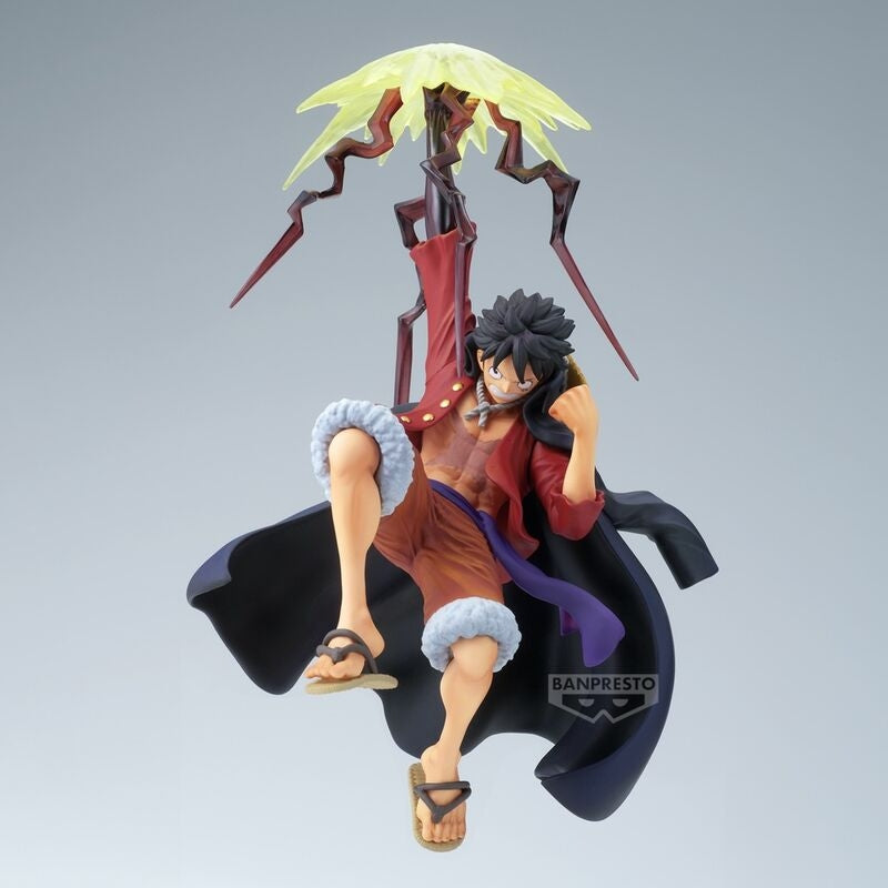 One Piece Monkey D Luffy Battle Record Figur, 15 cm lång