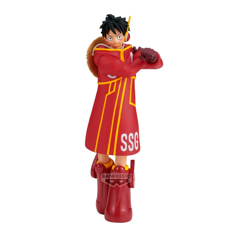 One Piece Monkey D. Luffy Egghead Figur, 14 cm samlarobjekt
