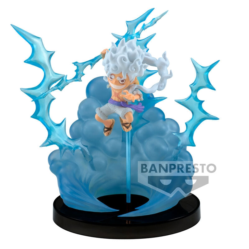 One Piece Monkey D Luffy Gear 5 figur, 13 cm samlarobjekt
