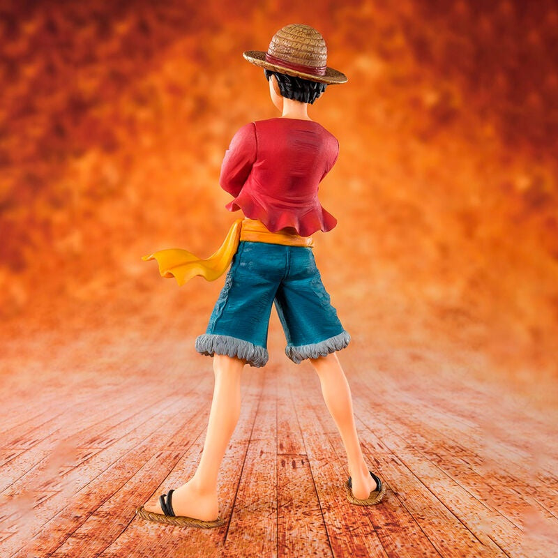 One Piece Monkey D. Luffy halmhattfigur, 14 cm samlarobjekt