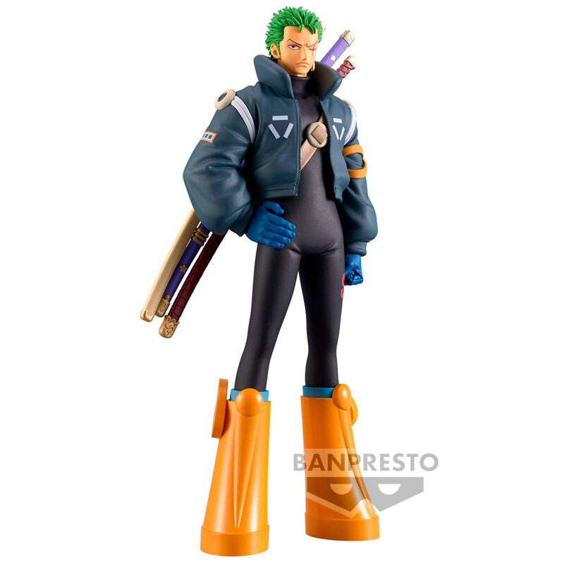 One Piece Roronoa Zoro Figur, 17 cm, Grandline Series