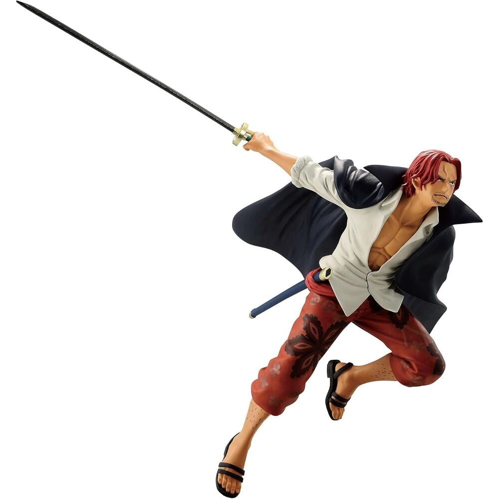 One Piece Shanks Battle Record Figur, 17 cm samlarobjekt