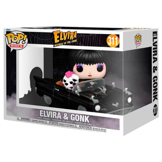 POP Figure Deluxe Elvira Mistress of the Dark med Gonk
