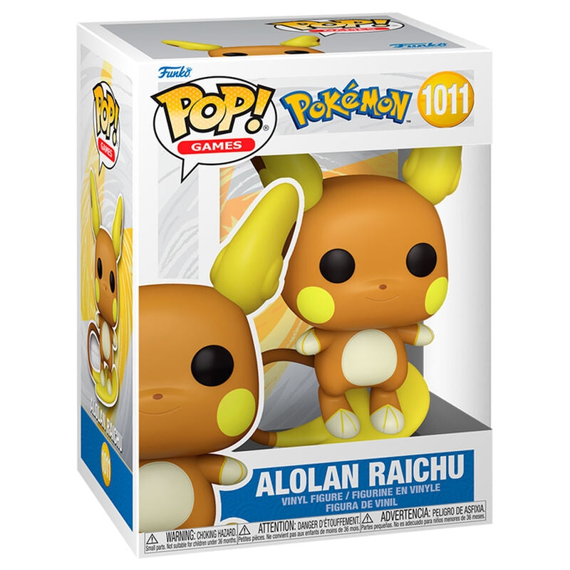 Pokémon Alolan Raichu-figur, samlarleksak, 4-tumsstorlek