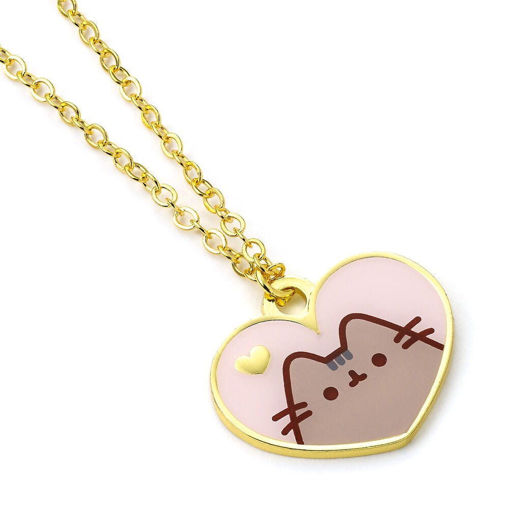 Pusheen katthalsband med justerbar kedja och söt design