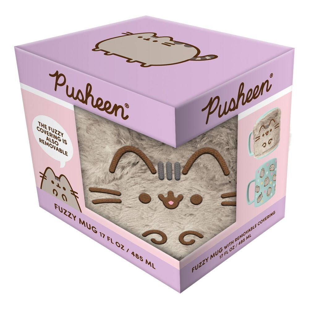 Pusheen mugg med nallebjörnsöverdrag, 440 ml kapacitet