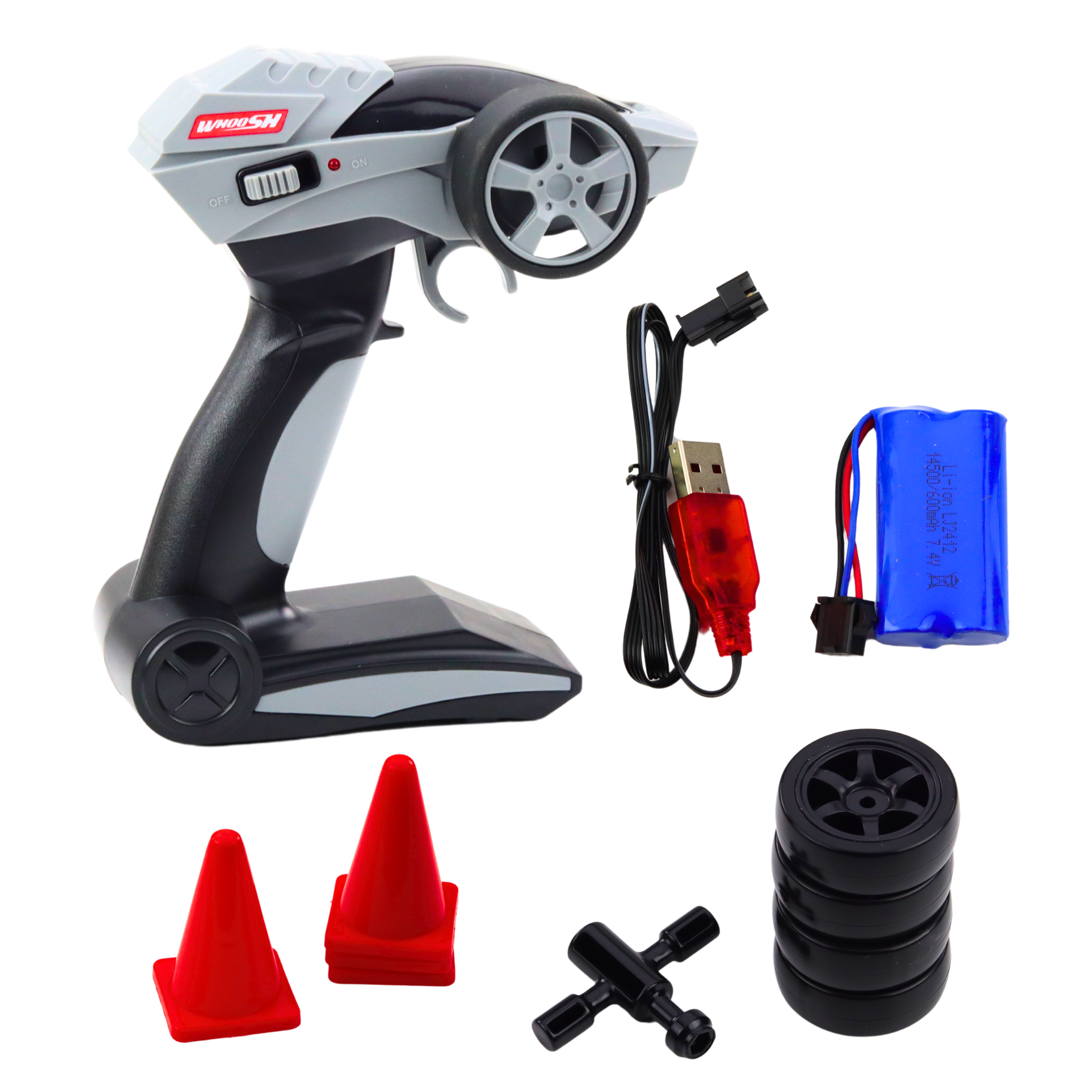 RC Drift Car 1:16, Svart-Grön, 30km/h