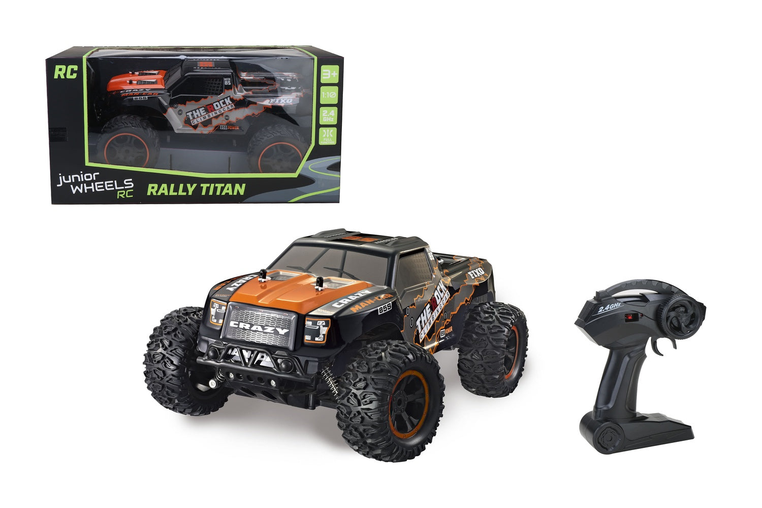 RC Rally Truck 1:10, Orange, Gummidäck, 12 km/h