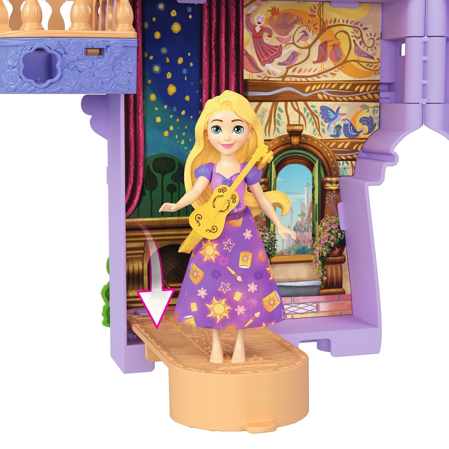 Rapunzel Staplingslott med docka och tillbehör