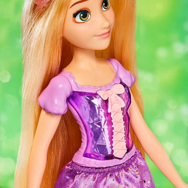 Rapunzel docka med Royal Shimmer Dress och långt hår