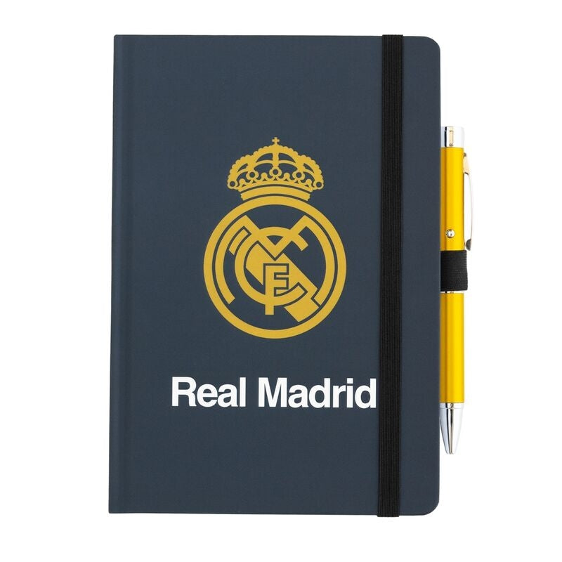 Real Madrid A5 Notebook med projektorpenna, premiumkvalitet