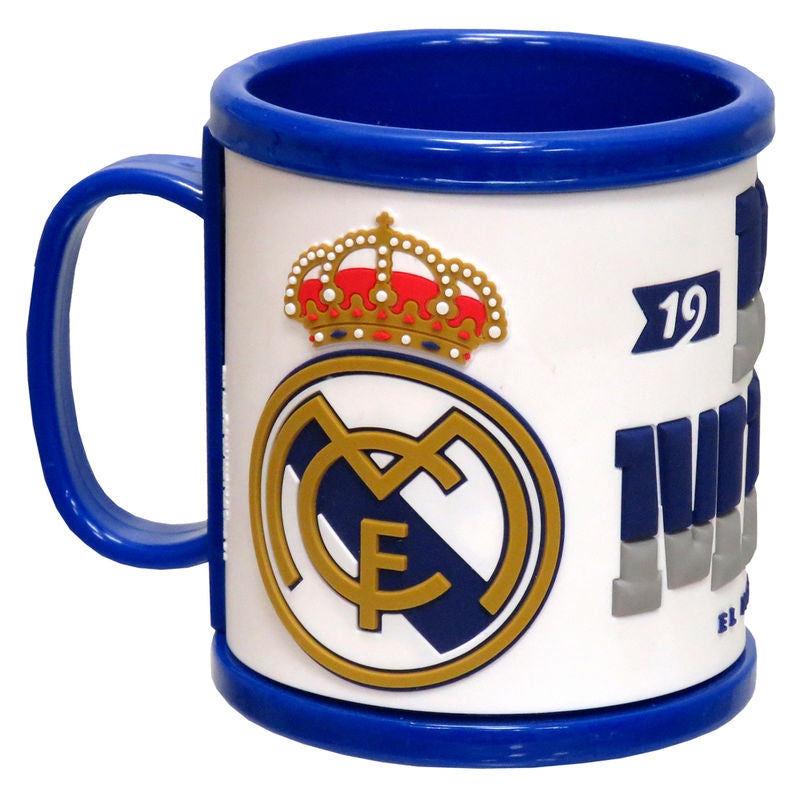 Real Madrid gummimugg, 12 oz kapacitet, hållbar design