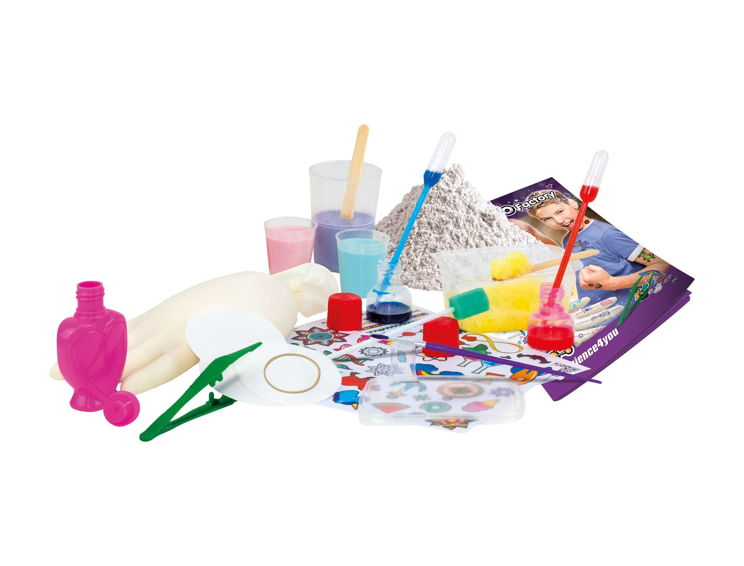 STEM-tatueringskit för barn, skapa 60 tillfälliga tatueringar