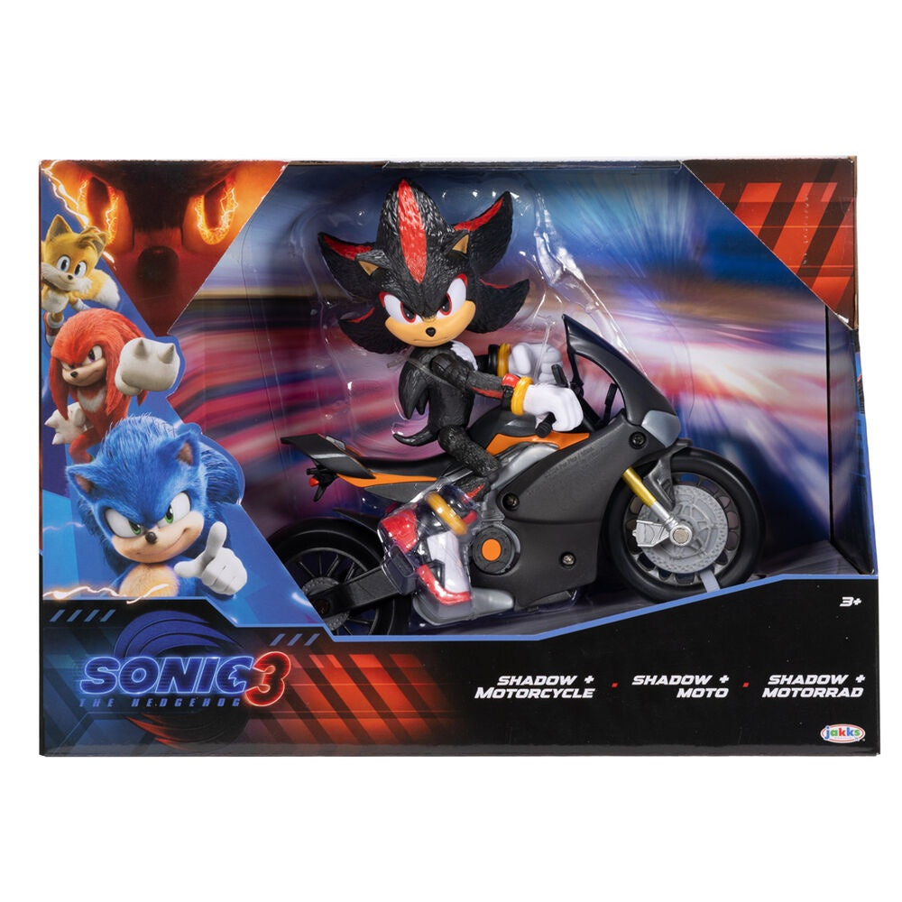 Sonic 3 Shadow Vehicle Playset med tillbehör och figurer