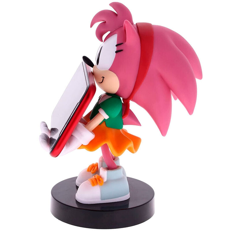 Sonic Amy Rose figurklämfäste, 20 cm skärmstativ
