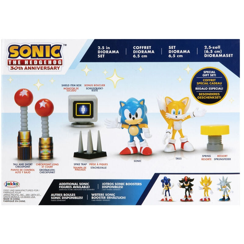Sonic Diorama Set med samlarfigurer och tillbehör