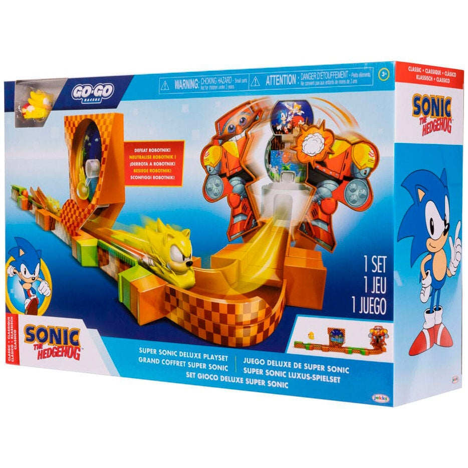 Sonic Go Go Racers Deluxe lekset med bana och fordon