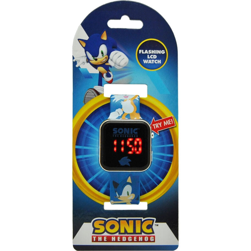 Sonic The Hedgehog LED-klocka för barn, justerbar rem