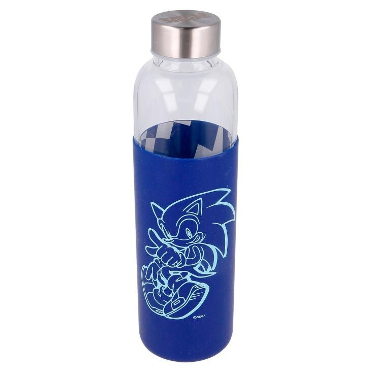 Sonic The Hedgehog silikonglasflaska, 585 ml kapacitet