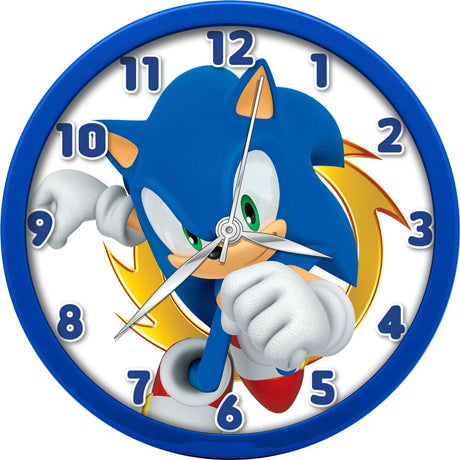 Sonic The Hedgehog väggklocka, 12-tums, batteridriven