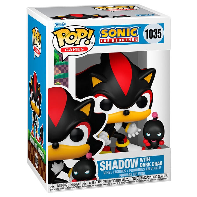 Sonic the Hedgehog Figure med Shadow och Dark Chao Collectible