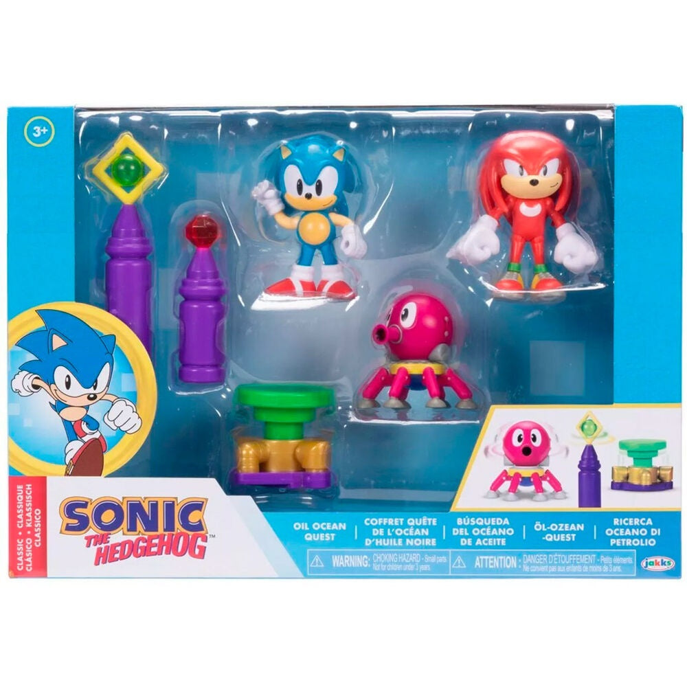 Sonic the Hedgehog Ocean Figur, 6 cm samlarleksak