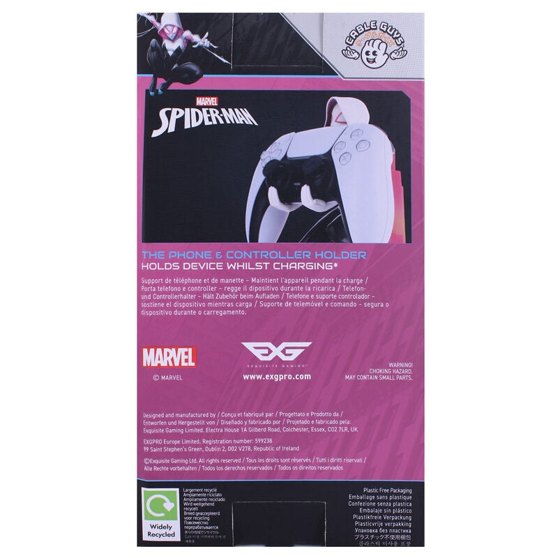 Spider Gwen Figur Spännfäste, 20 cm Cable Guy Display