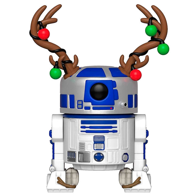 Star Wars Holiday R2-D2 figur med horn, 6-tums storlek