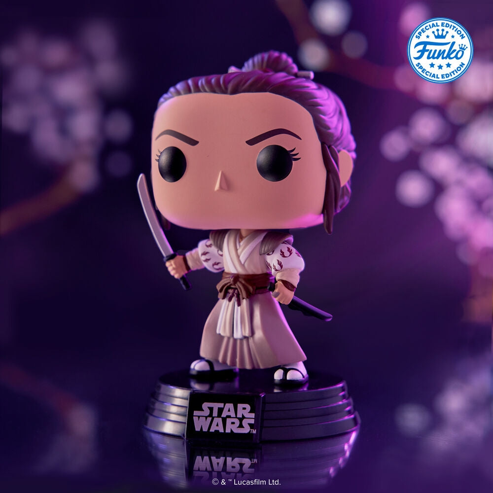 Star Wars Rey Exklusiv POP-figur – samlarbar vinylleksak