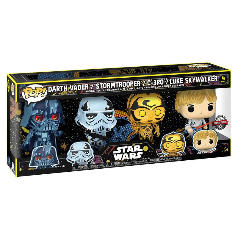 Star Wars exklusiva POP-paket med 4 samlarfigurer