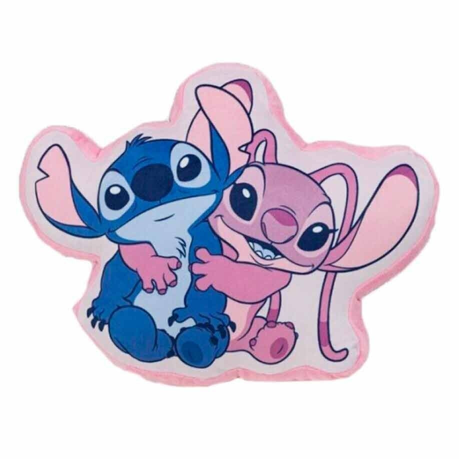 Stitch & Angel 3D-kudde för heminredning och komfort