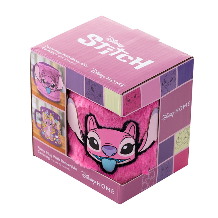 Stitch Angel Mugg med Teddy Bear Cover, perfekt present till samlare