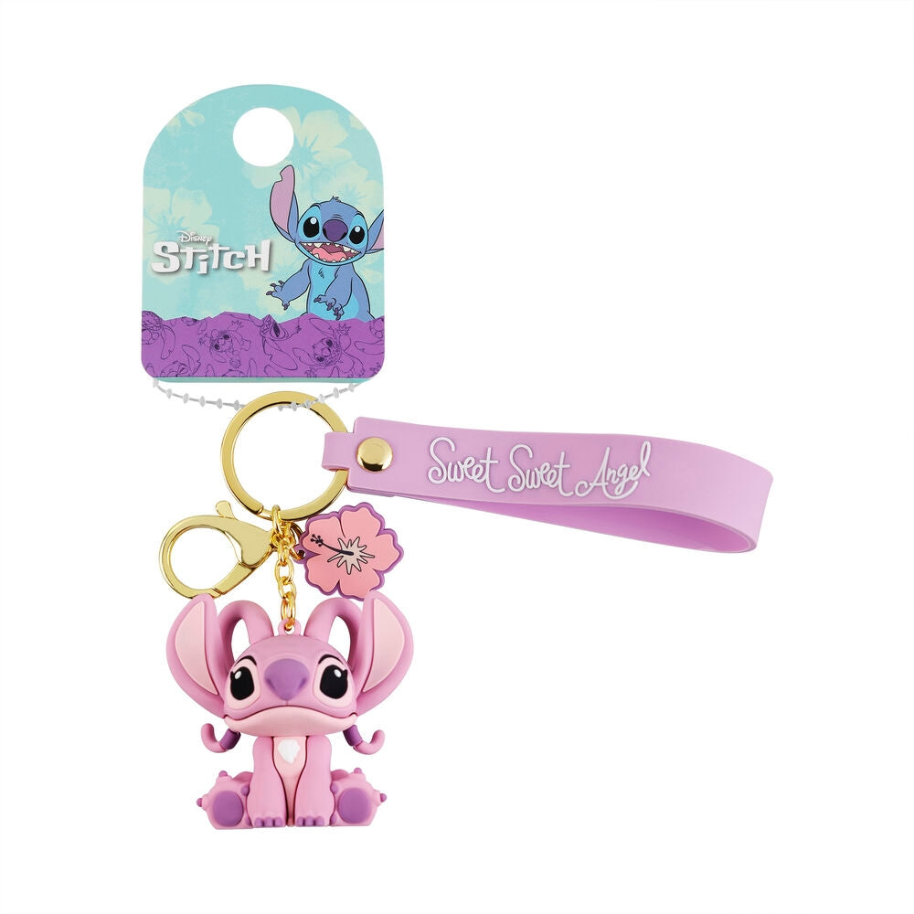 Stitch Angel Nyckelring – Söt design, slitstarkt material