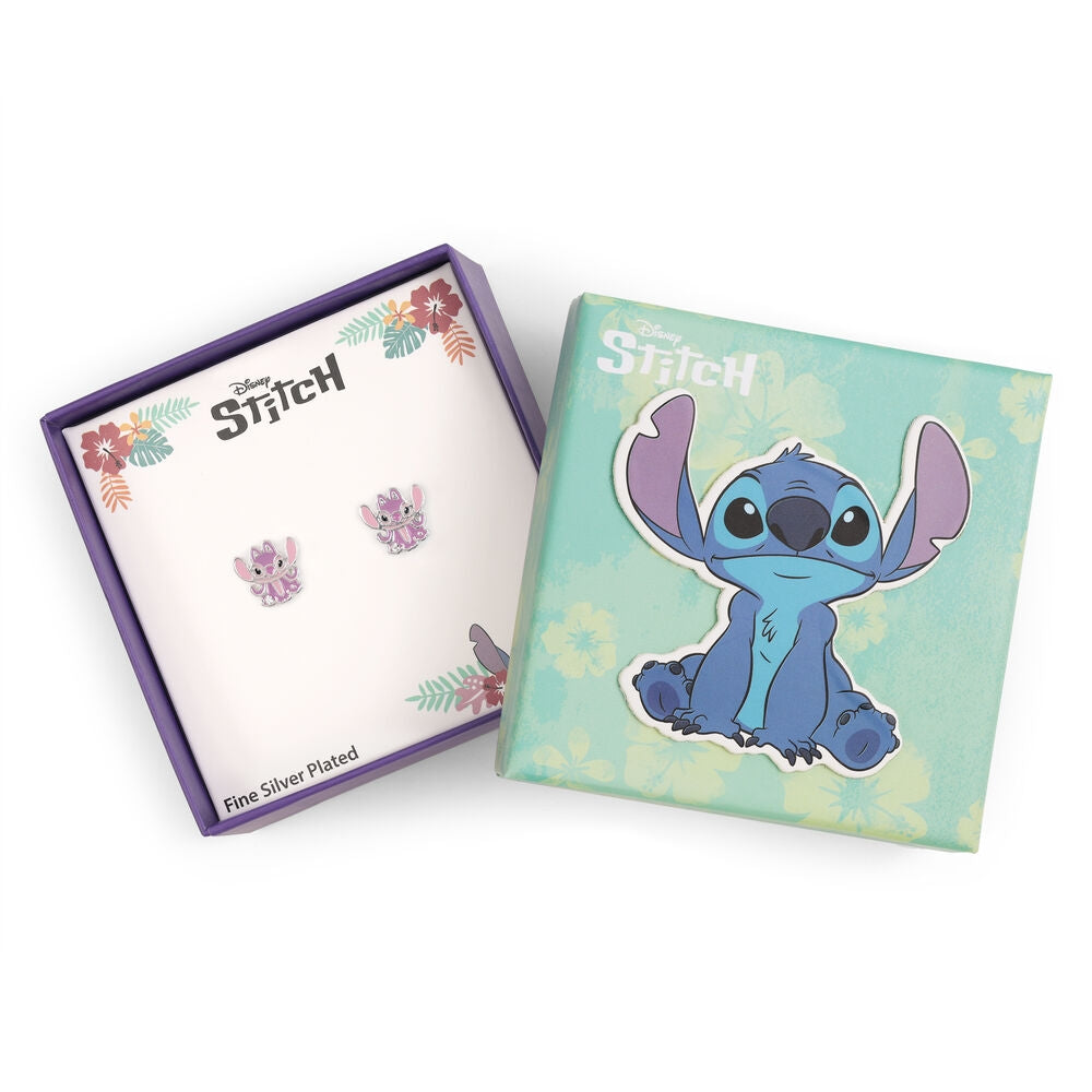 Stitch Angel Silverörhängen för Disney-fans