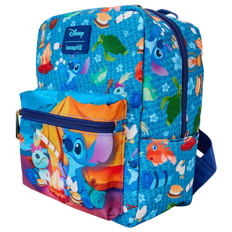 Stitch Camping Cuties Plyschleksak, 24 cm Storlek