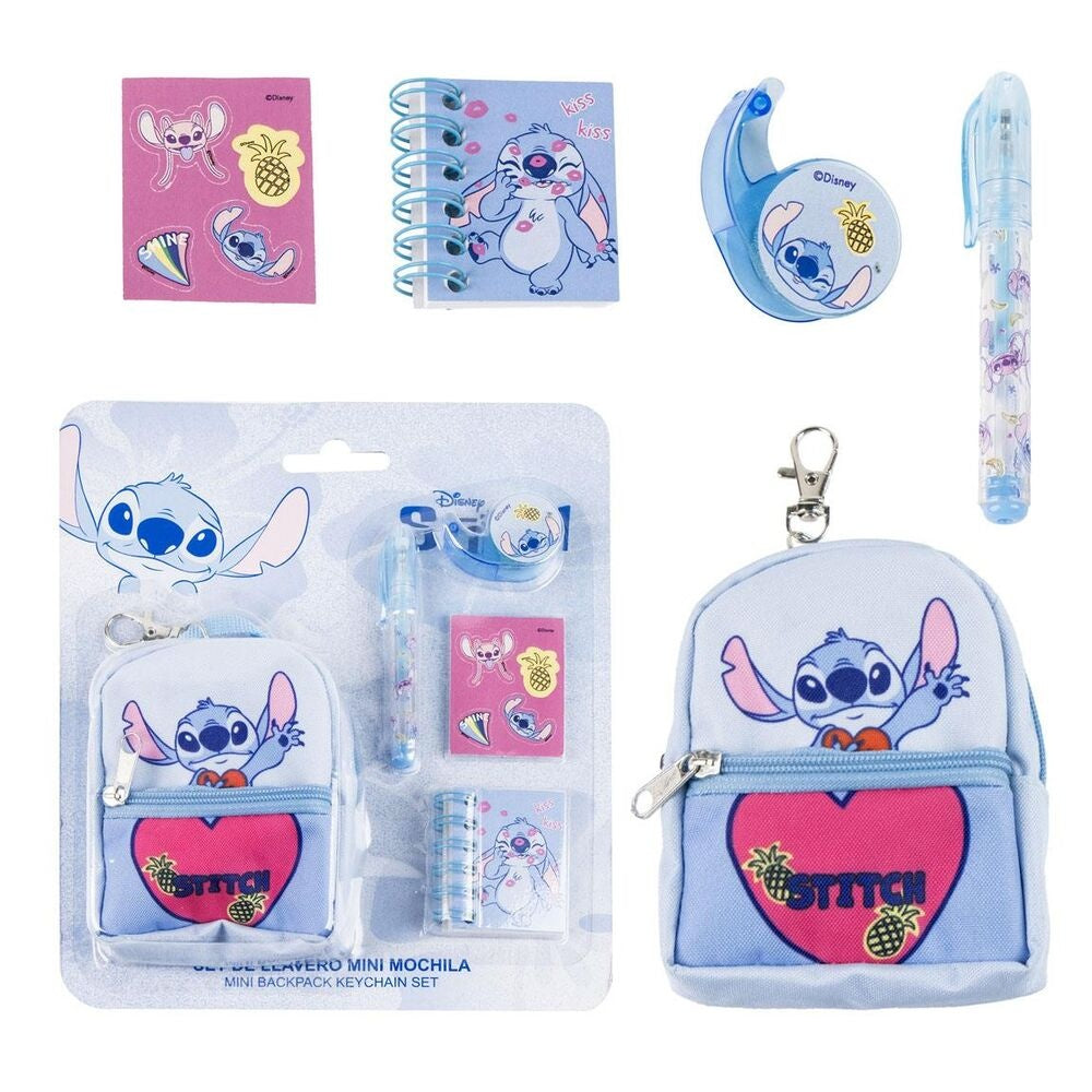 Stitch Mini Ryggsäck Set med brevpapper