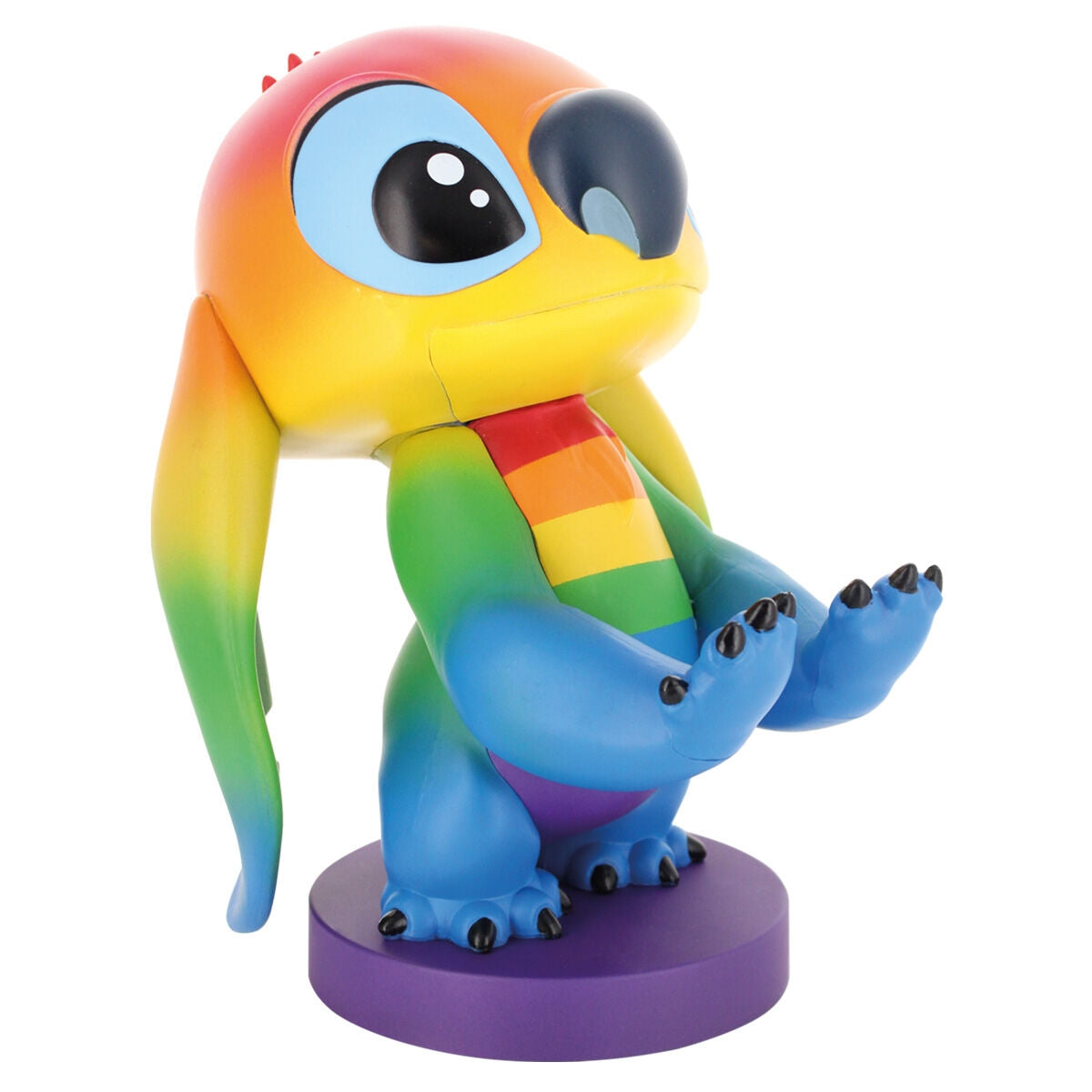 Stitch Rainbow Figur Klämfäste, 20 cm Cable Guy