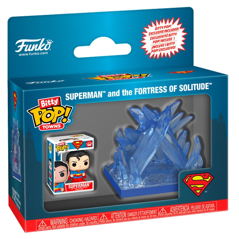 Stålmannen Bitty POP Figur - DC Comics Fortress of Solitude