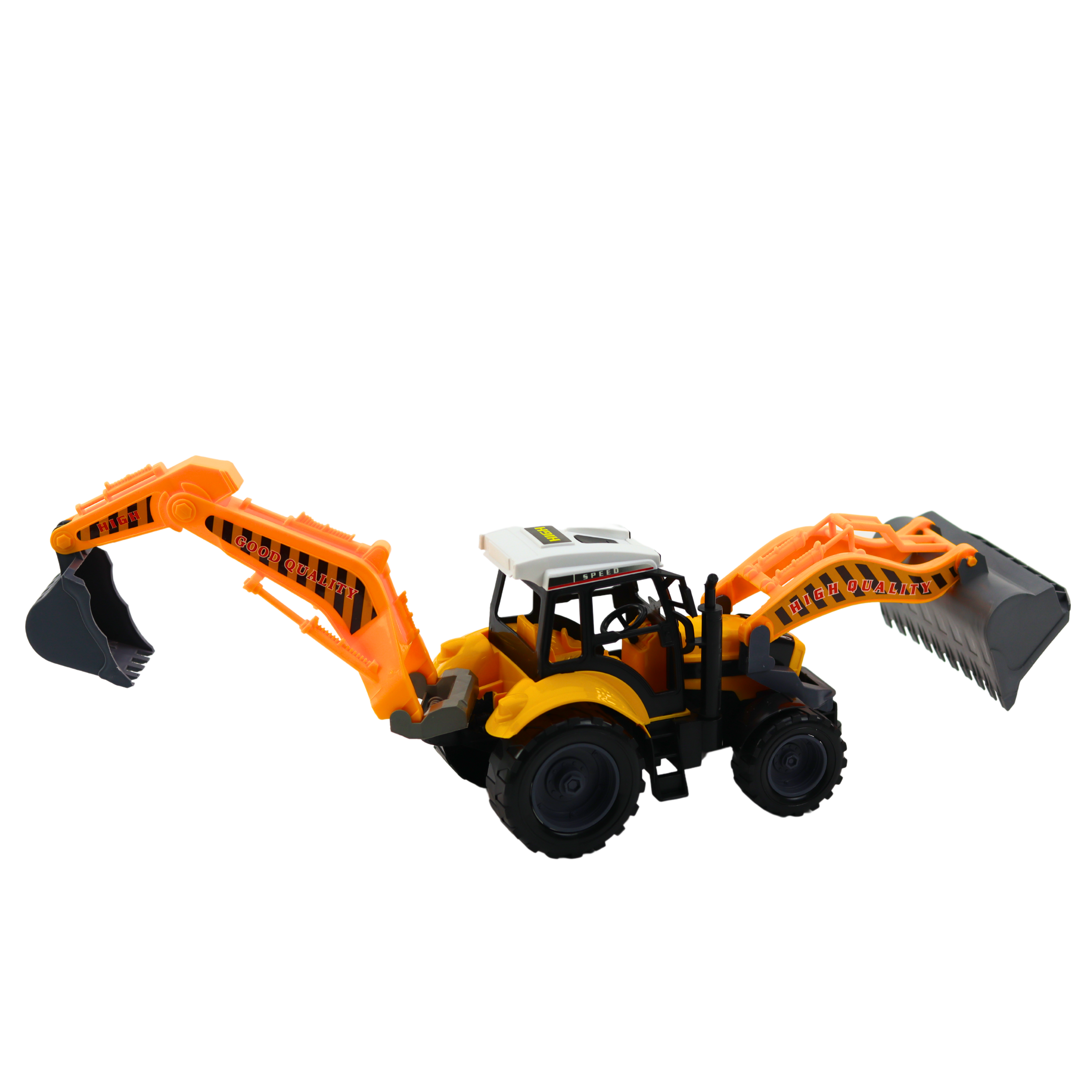 Stor gul konstruktionsgrävlastare leksak