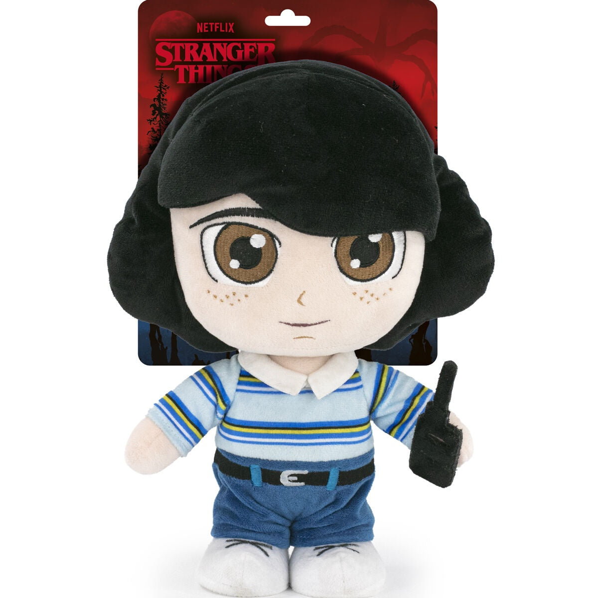 Stranger Things Mike plyschleksak 26 cm, mjuk och samlarbar