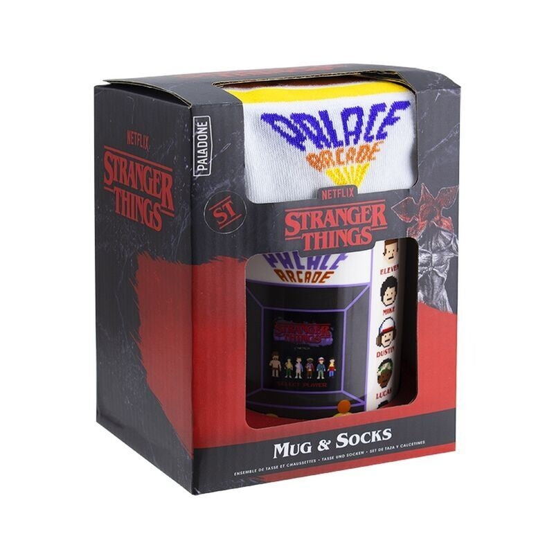 Stranger Things mugg och strumpor Presentset för fans