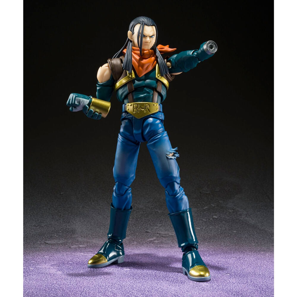 Super Android 17 Figuarts-figur, 20 cm samlarleksak