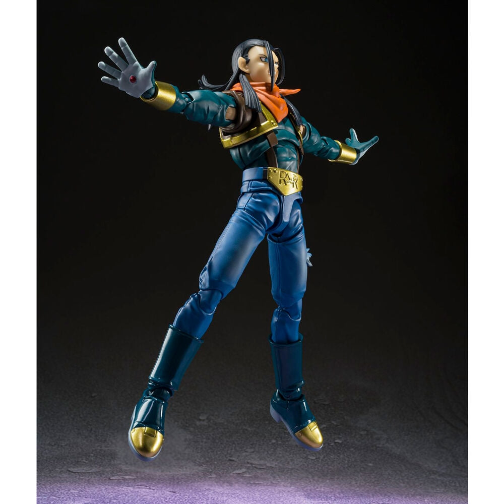 Super Android 17 Figuarts-figur, 20 cm samlarleksak