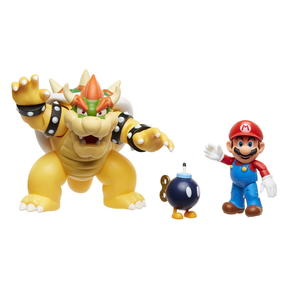 Super Mario Bowser vs Mario lekset med figurer och tillbehör